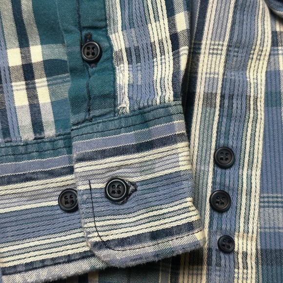 Twenty X By Wrangler Shirt Mens XL Multicolor Plaid Button Down Cowboy Workwear - Picture 5 of 8